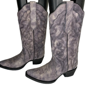 NEW JB DILLON Women's Cowgirl Boots – Faded Purple – Size 7 – Snip Toe –